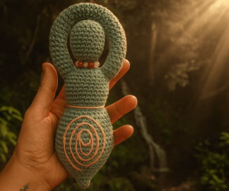 diosa talismán artesanal