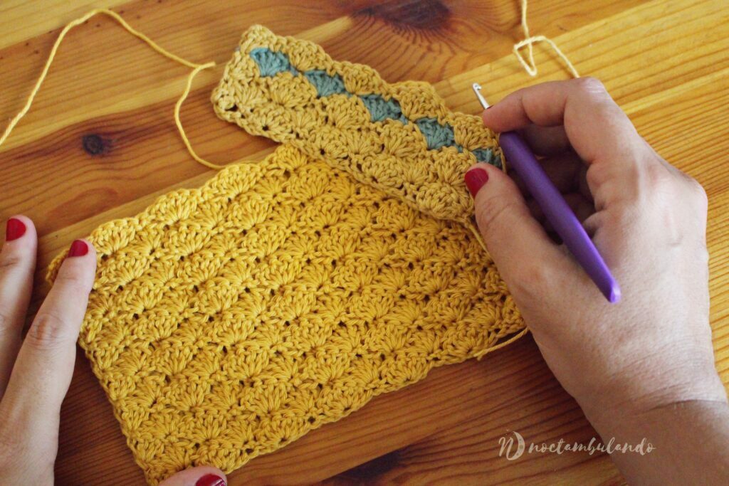 punto concha crochet